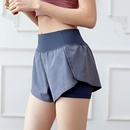 sports fitness antiempty shorts fake twopiece highwaist hiplifting yoga tights threepoint shortspicture10
