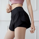sports fitness antiempty shorts fake twopiece highwaist hiplifting yoga tights threepoint shortspicture11