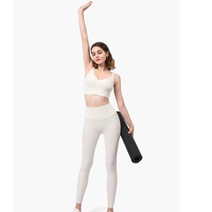 Lulu Same Yoga Clothes 2021 New Nude Feel Comfortable Internet Celebrity Professional High-End Workout Exercise Underwear Suit for Women