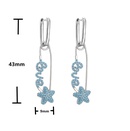 jewelry microinlaid colored zircon earrings fivepointed star English alphabet pin earrings jewelrypicture10