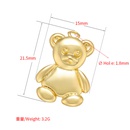 Glossy Bear Plated 18k Real Gold Color Preservation Necklace Earringspicture7
