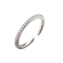 microinlaid row diamond zircon ring colored diamond open ring small star ringpicture9