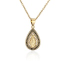 fashion microinlaid colored diamond dropshaped Virgin Mary Christ Jewelry Accessoriespicture10