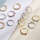 dripping oil color ring opening adjustable thin ring stacking fashion European and American style ringpicture7