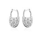 Hecheng Ornament MicroInlaid Geometric Zircon Earrings Lock Earrings Ornament Accessories Ornament Accessories Ve465picture7