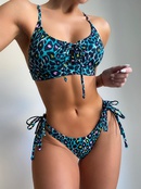 Hot Selling Leopard Print Swimwear European and American Ins New Strap Sexy Bikinipicture7