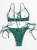 Hot Selling Leopard Print Swimwear European and American Ins New Strap Sexy Bikinipicture8
