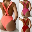 solid color special fabric new hot sale sexy onepiece bikinipicture7
