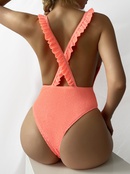 solid color special fabric new hot sale sexy onepiece bikinipicture8