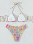 sexy multicolor strappy triangle bag bikini Europe and America split twopiece beach swimwearpicture10
