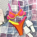 2021 MultiColor Mosaic New Hot Selling Swimsuit Amazon AliExpress Sexy Split TwoPiece Suit Bikinipicture6
