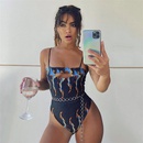 new European and American sexy printed onepiece swimsuit bikinipicture10