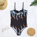 new European and American sexy printed onepiece swimsuit bikinipicture11