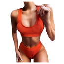 Yilin 2021 New European and American Ladies Sexy Solid Color Split Swimsuit AliExpress Bikinipicture8