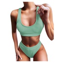 Yilin 2021 New European and American Ladies Sexy Solid Color Split Swimsuit AliExpress Bikinipicture10