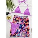 new style European and American style threepiece floral skirt swimsuitpicture11