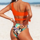 new style European and American swimwear split high waist printing oneshoulder strap bikini NHHL475880picture9