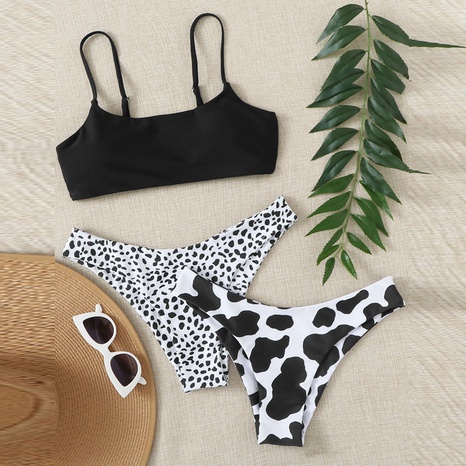 new leopard point pants bikini sexy swimwear's discount tags
