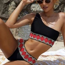 new sexy solid color split oneshoulder bikini swimsuit wholesalepicture7
