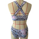 2022 New European and American Back Cross MultiColor Leopard Print Split Swimsuit AliExpress Bikinipicture15
