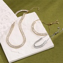 fashion full diamond T square diamond chain necklace copper jewelry wholesalepicture14