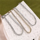 fashion full diamond T square diamond chain necklace copper jewelry wholesalepicture18