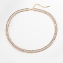 fashion full diamond T square diamond chain necklace copper jewelry wholesalepicture15