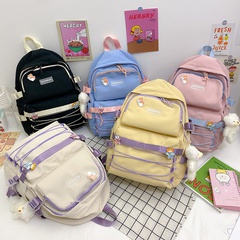 Schoolbag for Women 2021 New Korean Harajuku Style High School Student Backpack Lightweight and Large Capacity Casual Backpack for Women Wholesale