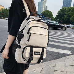 Tooling Style Street Trend Male and Female Students Campus Backpack College Students High School Students Fashion Large Capacity Schoolbag