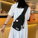 2021 New Summer Fashion Womens Small Travel Casual Korean Style Solid Color Trendy Womens Small Backpack for Work MultiPurpose Chest Bagpicture10