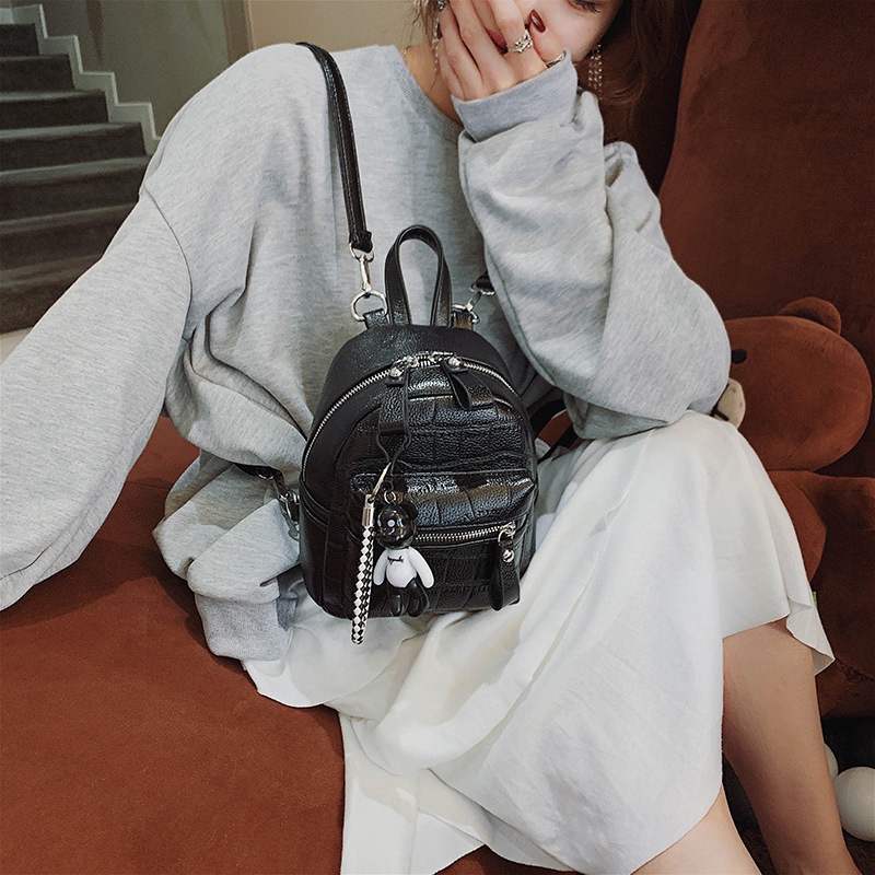 New Korean Fashion Backpack Dualuse Small Single Shoulder Messenger Bag