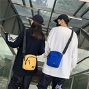 Personalized Trendy Casual Sports OneShoulder Messenger Bag Solid Color Fashion Simple Canvas Bag Street Retro Small Square Bag for Womenpicture49