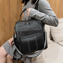 Korean pu backpack portable student school casual messenger retro backpackpicture38
