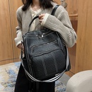 Korean pu backpack portable student school casual messenger retro backpackpicture39