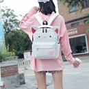 Japanese and Korean Style Canvas Backpack Womens Campus Minimalist Cute Cat Small Backpack Fashion Casual Travel Student Schoolbagpicture36