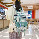 largecapacity backpack junior high college school bag Korean high school students light and casualpicture25
