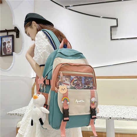 Japanese junior high school backpack summer Korean Harajuku style ulzzang backpack's discount tags