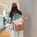 INS Juniors Schoolbag Womens KoreanStyle Contrast Color Backpack High School Student Fresh Backpack Girlish Style Backpackpicture28