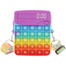 Silicone Pioneer Calculator Rainbow Color Childrens Decompression Toy Macaron Puzzle Bagpicture10