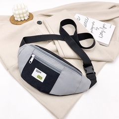 Simple Korean Style Small Shoulder Bag 2021 New Fall Winter Fashion Student Stitching Shoulder Bag Women's Chest Bag Ins Waist Bag