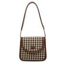 Shoulder Bag Small Bag Korean Style Chessboard Plaid 2021 New Houndstooth Fashion Retro Crossbody Small Square Bag Winter Womenpicture13