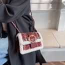 Small square bag plush chain female bag 2021 winter oneshoulder Korean style casual underarm bagpicture11
