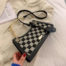 Armpit fashion handbag chain 2021 new popular lattice simple retro small square bagpicture13