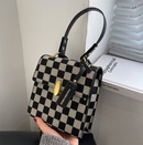 Best Selling Bag Womens Autumn and Winter 2021 New Fashion Retro Crossbody Ins Niche Chessboard Plaid Portable Small Square Bagpicture12