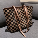 Largecapacity womens bags autumn and winter 2021 new trendy plaid tote bagpicture10