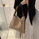 Largecapacity trendy allmatch softfaced fashion shoulder highquality texture bucket bagpicture11