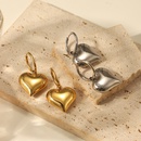 European and American new stainless steel earrings hollow heart pendant earringspicture9