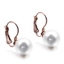 Korean fashion simple ear buckle stainless steel pearl earrings jewelrypicture11