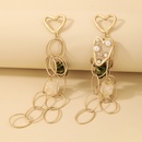 exaggerated long circle heart tassel earrings fashion earringspicture9