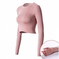 new exposed umbilical sports longsleeved highelastic loose running fitness clothes yoga clothespicture13
